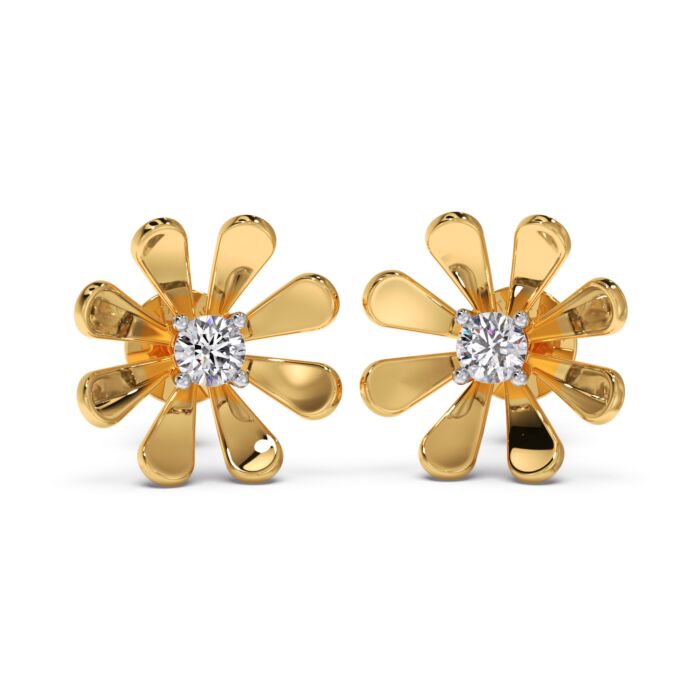 Daisy Flower Diamond Earring