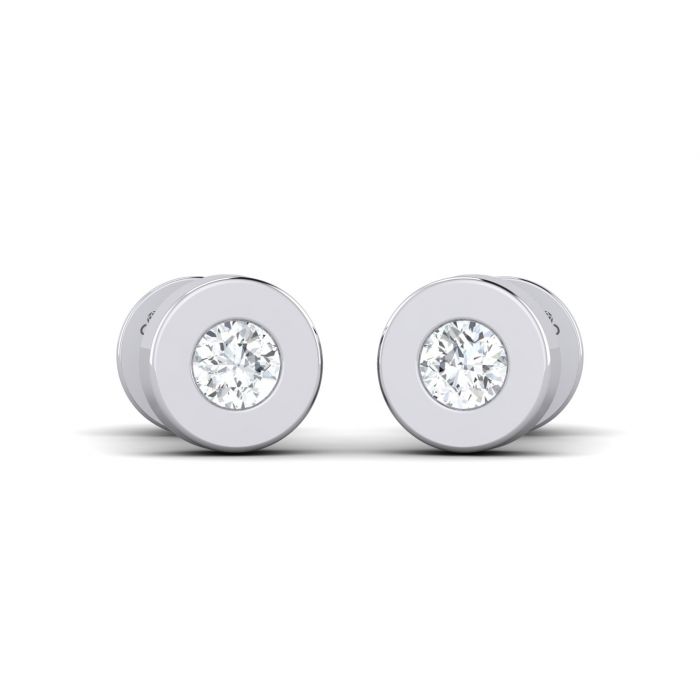 Classic Dot Diamond Earrings