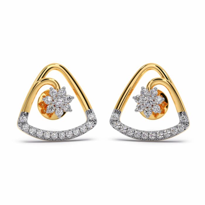 Shivali Diamond Stud Earrings