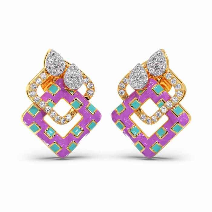 Sampriti Enamel Diamond Earrings