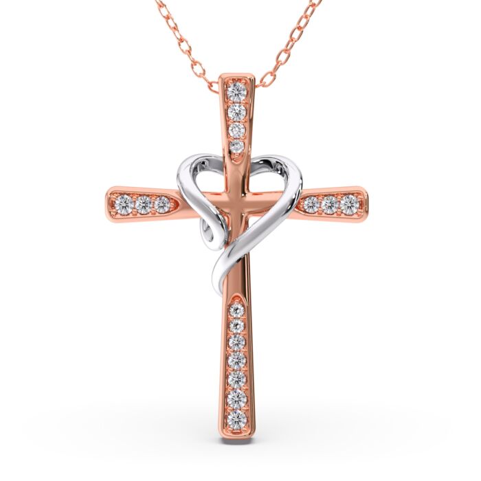 Heavenly Cross Diamond Pendant