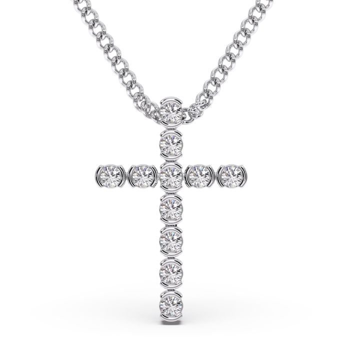 Mary Cross Diamond Pendant