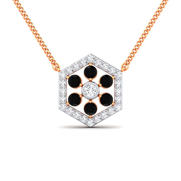 Perfect Hexagon Diamond Pendant