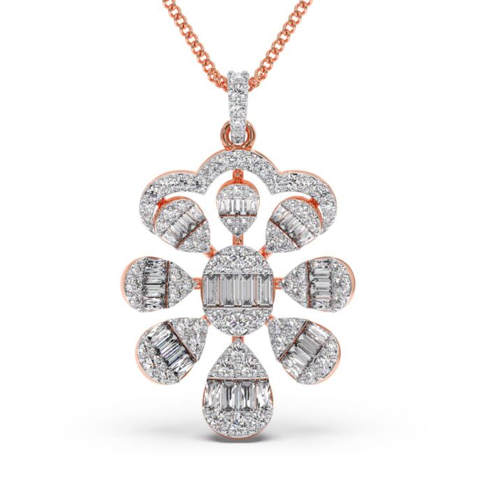 Lustrous Diamond Pendant