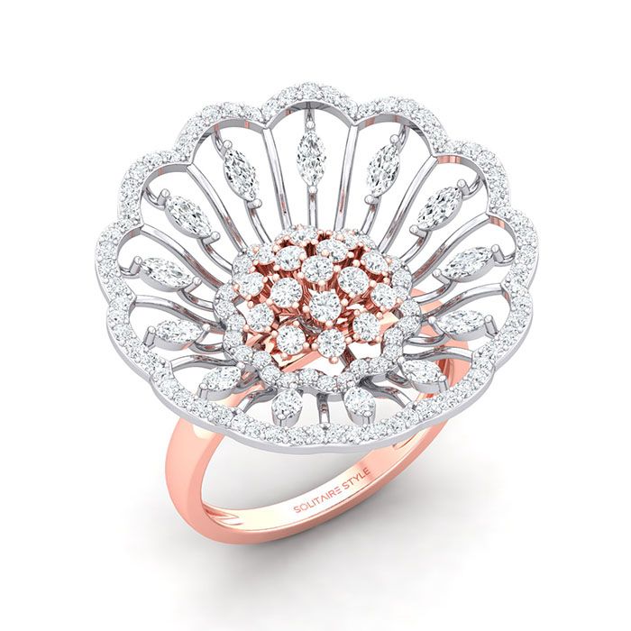 Floral Finesse Diamond Ring