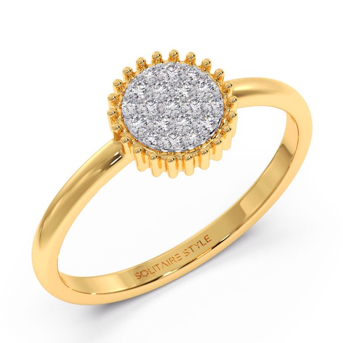Elegant and Bold Diamond Ring