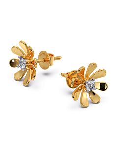 Daisy Flower Diamond Earring