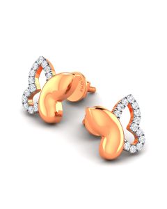 Mini Butterfly Diamond Earrings