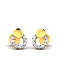 Tiny Hoop Diamond Earrings