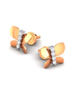 Blooming Butterfly Diamond Earrings