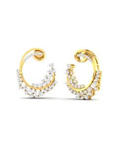 Swirl Diamond Earrings