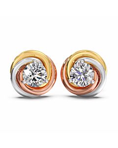 Aghna Solitaire Stud Earrings