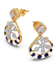 Ziva Enamel Diamond Earrings