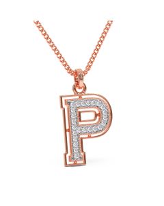 Parisha Alphabet P Diamond Pendant