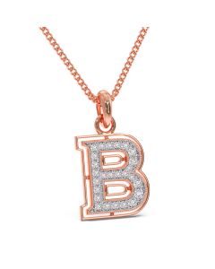 Biba Alphabet B Diamond Pendant