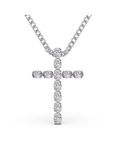 Mary Cross Diamond Pendant