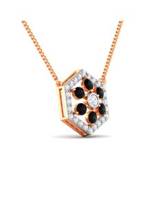 Perfect Hexagon Diamond Pendant