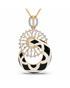 Haridra Enamel Diamond Pendant 
