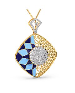 Ihina Enamel Diamond Pendant 