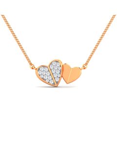 Pair of Hearts Diamond Pendant