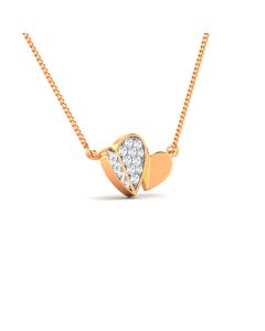 Pair of Hearts Diamond Pendant
