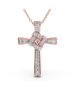 Knot Cross Diamond Pendant