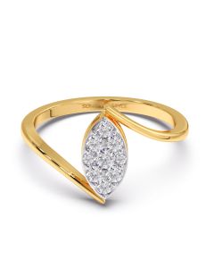 Frond Diamond Ring