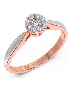 Elegant Floral Diamond Ring