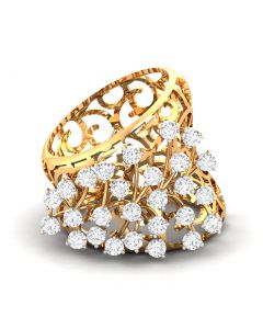 Queen crown diamond ring