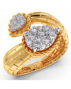 Gorgeous adjustable diamond ring