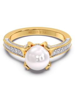 Alana Pearl Diamond Ring
