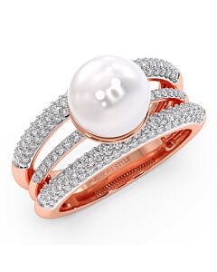 Irta Pearl Diamond Ring
