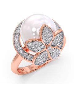 Erica Pearl Diamond Ring